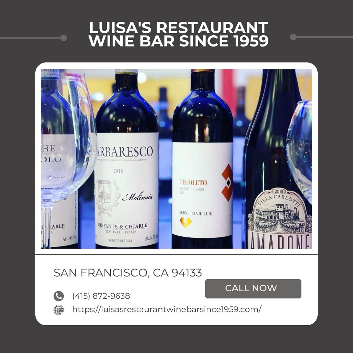 Luisasresto_'s tweet image. The right pairing changes everything on the plate. Our wine menu is built to support flavors, mood, and moments that feel unforced and enjoyable throughout the meal. Discover your next favorite glass with us today.
#Wine
luisasrestaurantwinebarsince1959.com/wine