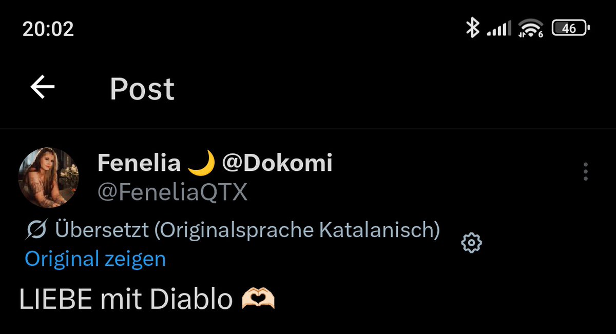 Lars64313593's tweet photo. @FeneliaQTX Diese automatische Übersetzung ist nenn Witz.. 😑😅 https://t.co/g9g1L1KxUt