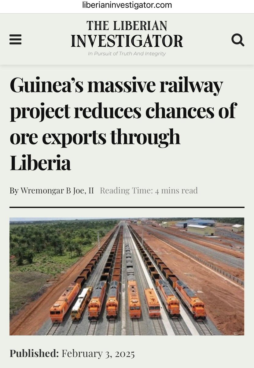 dipoaina1's tweet photo. Mining News 📰 

The republic of Guinea 🇬🇳 has achieved what @officialABAT and @MBuhari failed to accomplish.

The country created its bulk railway infrastructure and for large tonnage exports and a sea port terminal for this purpose.

In 2026, Guinea's bauxite exports reached about 60.9 million tons between January and March this year, up 25.3% from 48.6 million tons in the same period last year, according to the mines ministry data seen by Reuters.

A ton is about 100$ 
Multiply it by 60 million tons and see how much a small country like Guinea is making in 4 months…

The Nigerian government, ministry of mines, and railway cooperation SHOULD BE ASHAMED OF THEMSELVES.

Tueh 🤢🤮