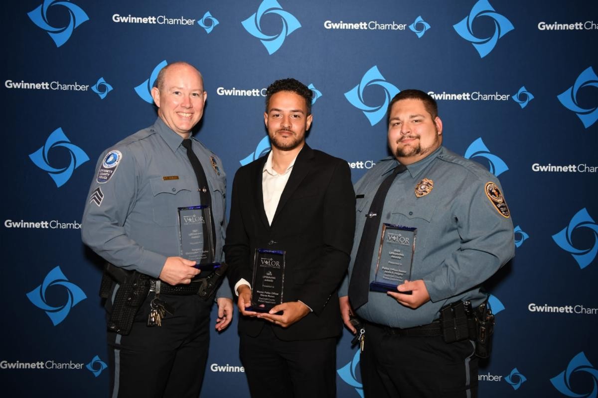 GPCID's tweet photo. @GwinnettPD were honored at the VALOR Awards, including Officer Pradeep Tamang, MPO David Reed and Sgt. Jason Thomas for their service and leadership.

In GPCID, you can help support public safety by registering your cameras. Incentives are available. 

https://t.co/KzdVuk1KR8 https://t.co/5krfAH5g98