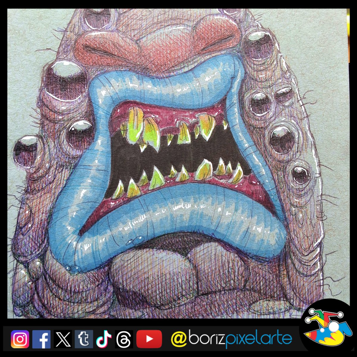 borizpixelarte's tweet image. Sk2505 - mix media
.
.
#FantasyArt
#MixedMediaArt
#CharacterDesign
#DarkFantasyArt
#IllustrationArtists