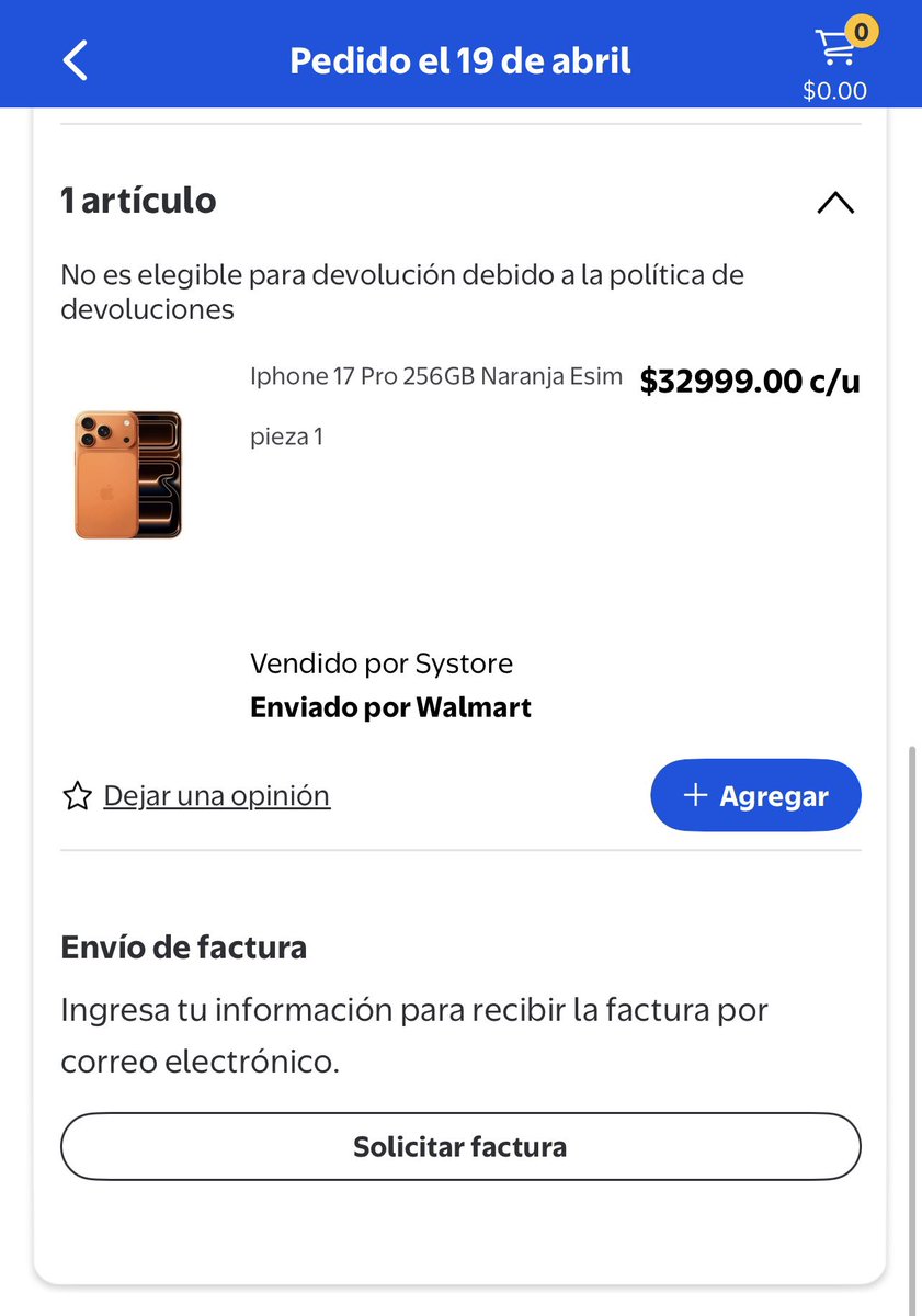 ChelixPreciado's tweet photo. Ayuda @WalmartMexico @Profeco compra realizada en línea, he comprado un iPhone y me llega un galaxy en su lugar, he tratado de contactar por la aplicación y nomás no contestan! https://t.co/rVkqUc3FV8