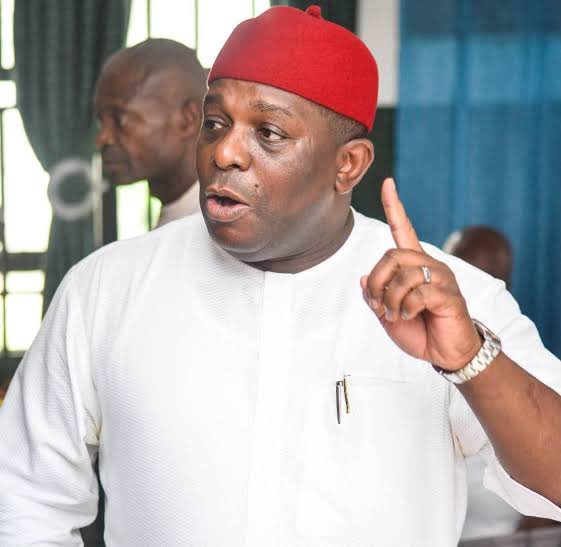 ManJuju9629's tweet photo. Mascot Uzor Kalu, brother of former Governor of Abia, Orji Uzor Kalu, has purchased the N50 million APC Governorship Nomination forms to contest in the 2027 Abia Governorship election.

SO HE IS NOT AWARE THAT HIS FAMILY NAME IS ON A RED FLAG
  NOTHING FROM KALU FAMILY WILL EVER RULE ABIA STATE AGAIN