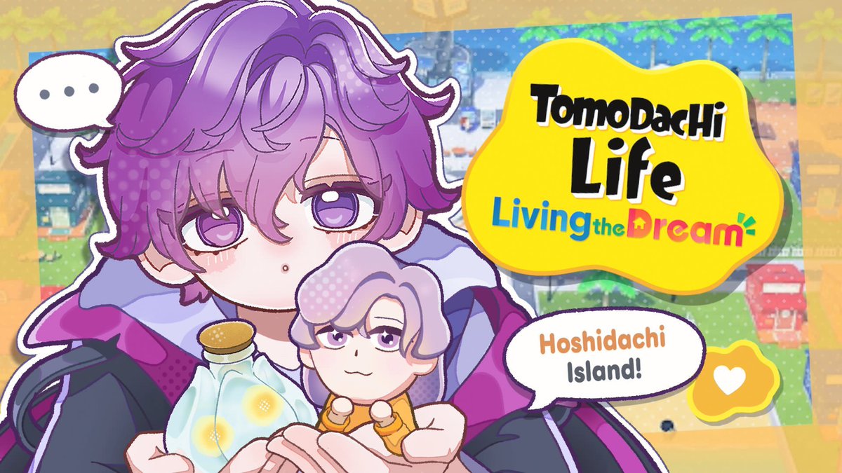 【TOMODACHI LIFE: LIVING THE DREAM】
my mental is weak rn, hoshidachi save me 💜
🗓️ Apr 29th at 12:00 JST | Apr 28th at 11PM EDT
🔗 youtube.com/live/1Yry0sf36…

Thumbnail / fuzzynavel_pb
#UkiVioleta #UkiLive #NOCTYX