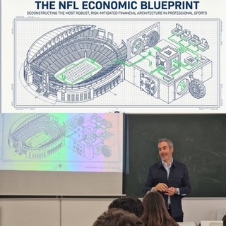 ivancabeza's tweet image. 💰🏈👨‍🏫
Dilluns vaig tenir el privilegi de fer una màster class a la Univesitat de Vic amb estudiants de 4art grau internacional de perdiodisme i marketnig sobre la milor lliga del món. La #NFL no és només esport. És probablement el model econòmic més sofisticat del món esportiu.