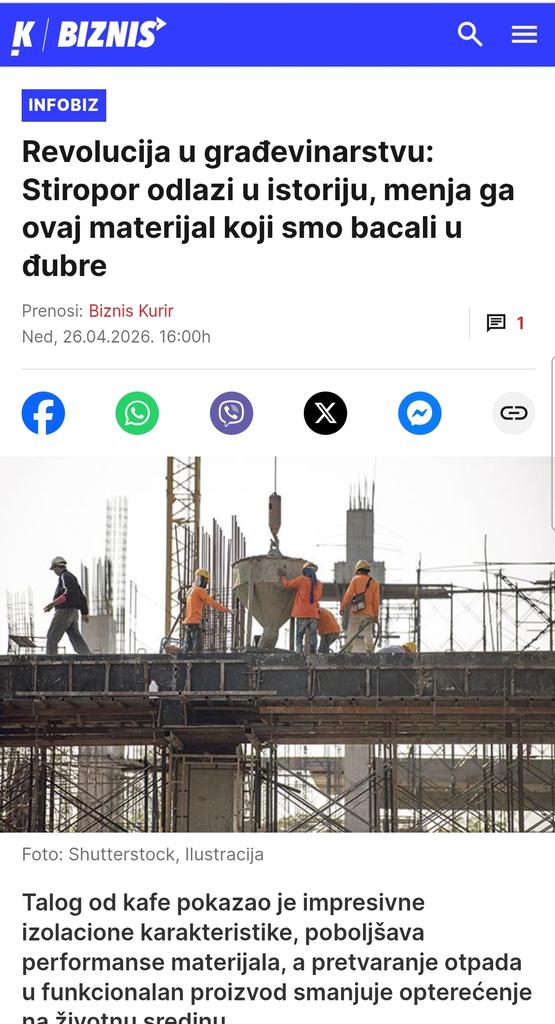 ari_stotel's tweet image. Revolucija u građevinarstvu: Stiropor odlazi u istoriju
#Building #Construction #Insulation
Izvor @KurirVesti
@KurirSport