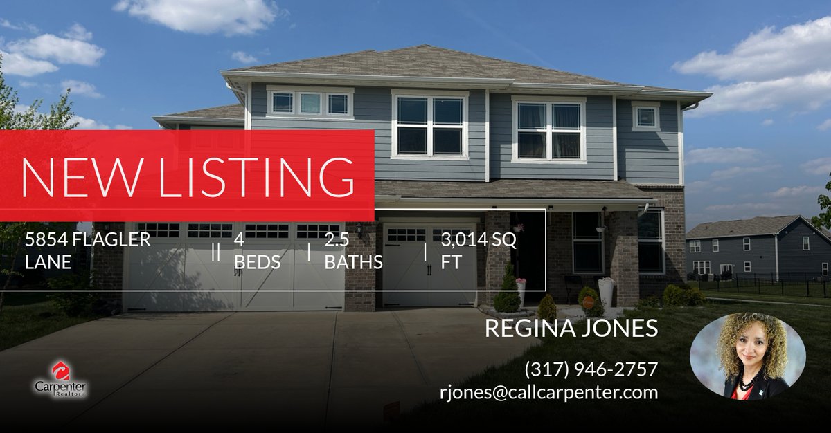 reginaj44's tweet photo. 📍 New Listing 📍 Take a look at this fantastic new property that just hit the market located at 5854 Flagler Lane in Brownsburg. Reach out here or at (317) 946-2757 for more information!

Regina Jones
317.946.2757 (call or text)... https://t.co/QrjAOnPrJl https://t.co/y2RvBFd8c1