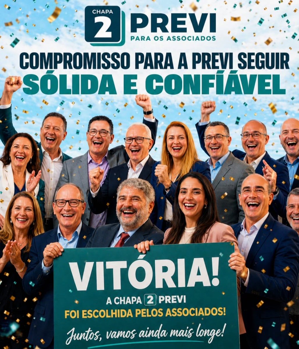 bancariostte's tweet photo. 🟡 ELEIÇÕES PREVI: VITÓRIA DA CHAPA 2

➡️O Sindicato dos Bancários agradece aos funcionários (as) do Banco do Brasil que participaram das eleições da Previ. 

✊🏼✨Parabenizamos todos os eleitos pela conquista. https://t.co/8Ygl6gs0CI