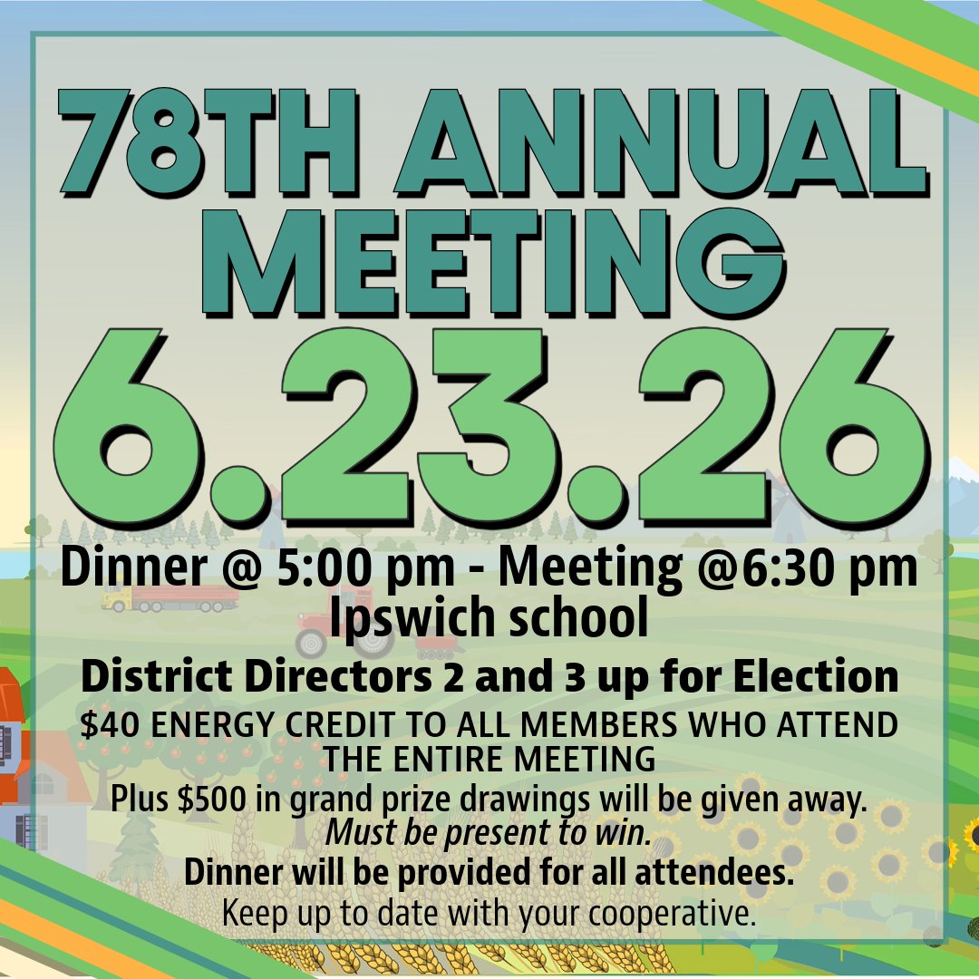 FEMelectric's tweet photo. Join us for your Annual Meeting on June 23rd! Dinner starts at 5 pm at the Ipswich School. All members who attend will receive a $40 bill credit on their July statement! https://t.co/wnIZt5b1eA