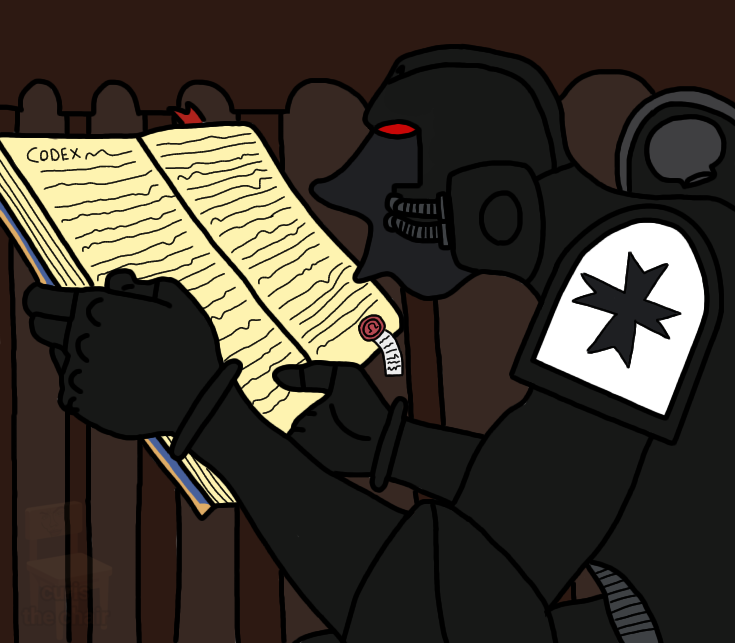 victorluffi1's tweet photo. The bad book

 #Warhammer40k https://t.co/D2B9RmLjbI