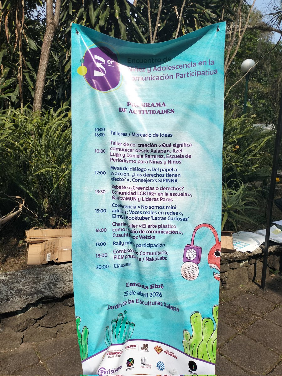 periodismo_nn's tweet photo. 🔎🪻 Presentes en el 3 Encuentro de Niñez y Adolescencia en la Comunicación participativa organizado por Periscopio (Xalapa, Veracruz). Compartimos el taller de co-creación en torno a qué significa comunicar desde esta ciudad. 

Talleristas: Daniela Ram e Itzel Lugo (@Lugnares). https://t.co/mstQ1tgAXz