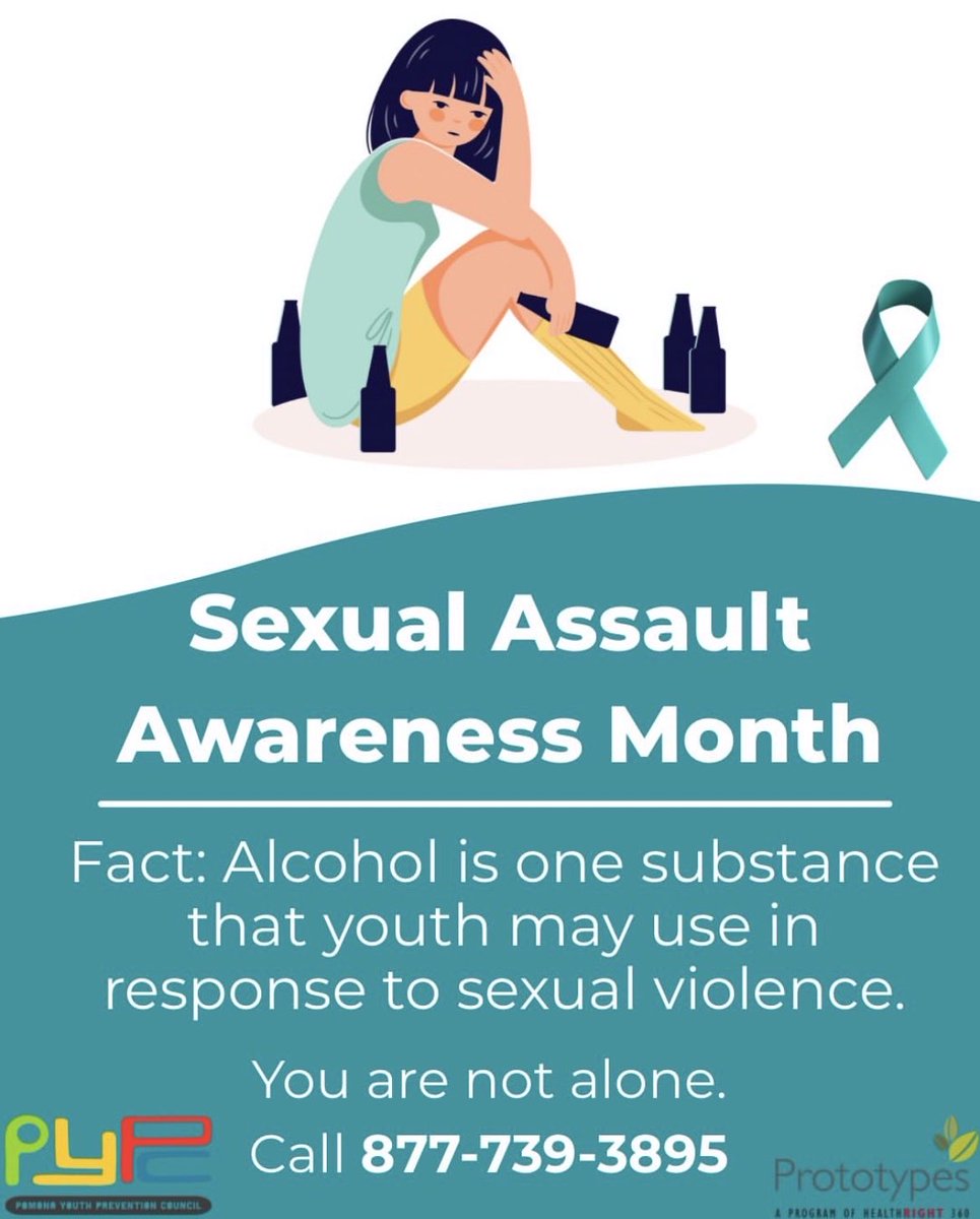 PrototypesYouth's tweet image. 🩵 At #Prototypes, we stand with survivors and uplift their voices 🗣️🙌

Youth who experience sexual abuse may use substances to cope (nsvrc, 2018).🍻#Alcohol lowers inhibitions and victims may struggle making decisions. 🧠 

S/O @NSVRC 🙏

#SAAM #PreventionIsPossible #PYPC