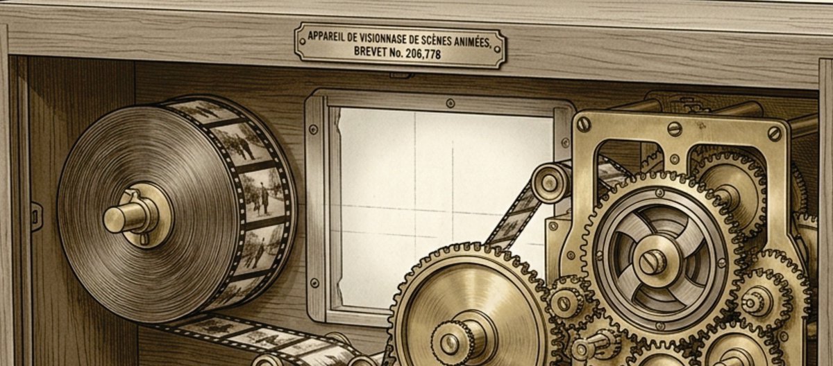 RealPreCinema's tweet image. 6/6
A BRIDGE NOT TOO FAR
The most fascinating aspect of this #device is how Joseph Dubouloz solved the problem of image stability. Most viewing #devices of the time were struggling with either a flickering shutter or a streaking image. Unlike most cinema devices that use