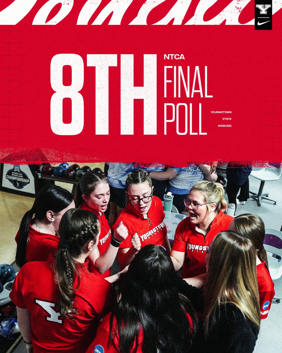 YSUBowling's tweet image. We're 8️⃣th in the final National Tenpin Coaches Association Top 25 poll of 2025-26.

It's our seventh straight season finishing in the top 10 and our fourth straight in the top eight.

#GoGuins #S2P
