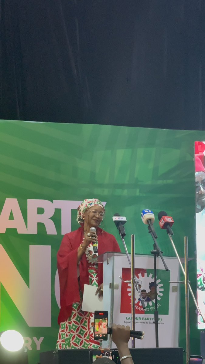 TheRealAB_97's tweet photo. Honored to witness the induction of  @SenNenadiUsman as the new National Chairman of the Labour Party. She isn't just the National Chairman to LP, she is a mother figure to me aswell!

Her leadership marks a significant milestone in the journey toward a more inclusive and progressive political landscape 🇳🇬

Congratulations @NgLabour ! Looking forward to the renewed energy you bring to the party. 🥂 

#LabourParty #NewLeadership #NenadiUsman
