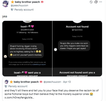 antis being terrible people tweet media