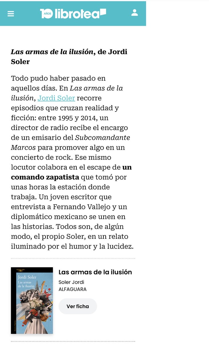 jsolerescritor's tweet photo. @Librotea se habla de este libro que muy pronto circulará en México ⁦@AlfaguaraMex⁩ https://t.co/zto31rGhtN