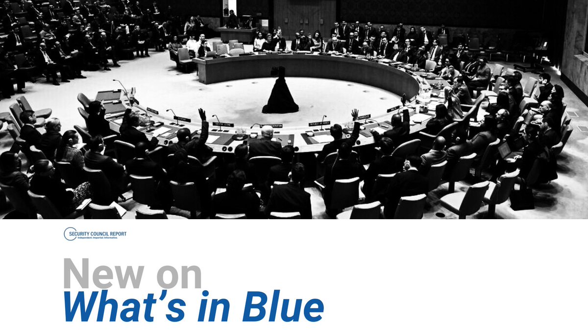 Security Council Report tweet media