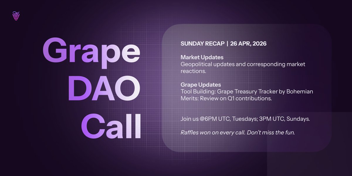 🍇 Grape Protocol tweet media