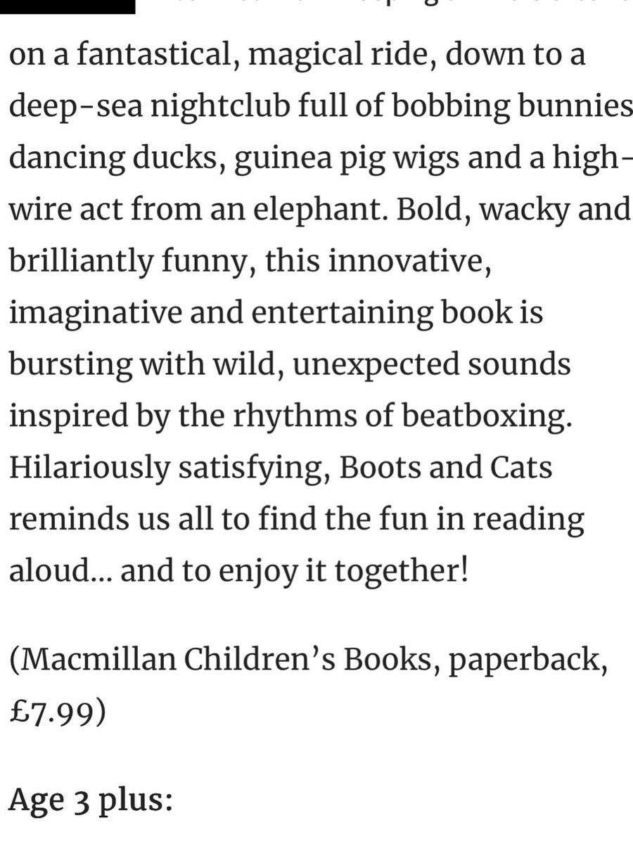 hazel's tweet photo. I love this review in the Blackpool Gazette not only because they liked the book, but also because I am very proud to be from Preston 😁 Boots and Cats, my latest book (illustrated by Fred Blunt), is out on Thursday with Macmillan Children’s Books https://t.co/4SxDQlgsDn