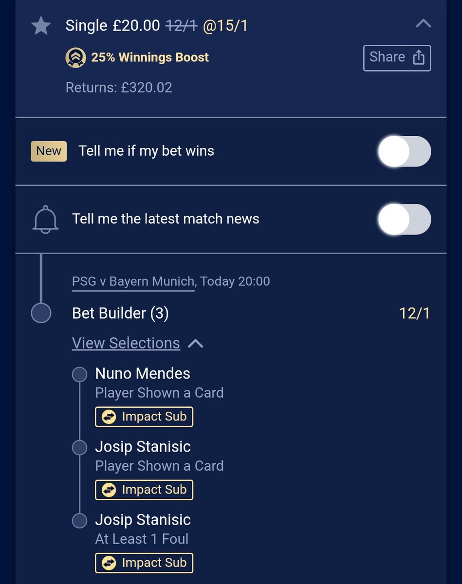 dbT1ps's tweet photo. Psg Vs Bayern cards 🟨🟥

15/1 double &amp; two longshot trebles! https://t.co/KW1QaRcFRw