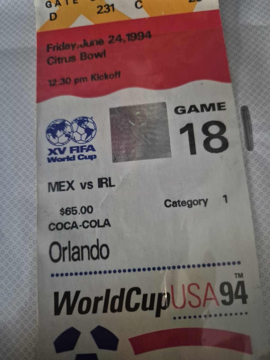 SpainGary's tweet image. Some talk about ticket prices this time around.  Here are the prices i paid in 1994.  This included a $65 splurge for sponsor's seats on the halfway line in Orlando.  $25 for Norway, $30 for Italy and $35 for the Rof16 v Netherlands. $155 total #FIFA  #FIFAWORLDCUPTICKETS #COYBIG