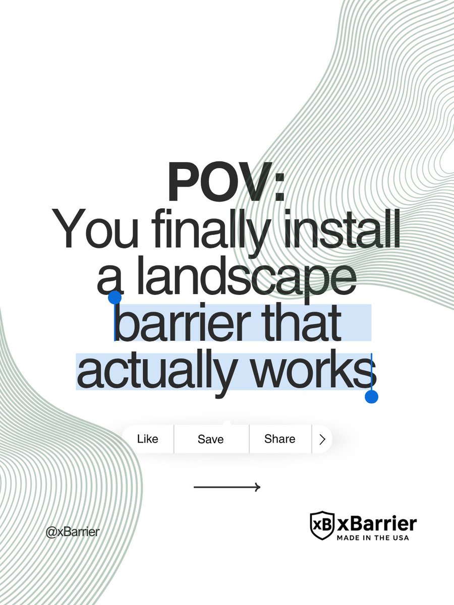XBarrierRepsco's tweet photo. The satisfying ending your yard deserves.

Nothing ruins a yard like weed creeping through the planters five minutes later. We’ve all been there: fighting with plastic strips that pop out of the ground or fabric that roots grow right through.

POV: You finally install barrier that actually works.

No more constant maintenance. No more shifting materials. Just a permanent, crisp line that stays exactly where you put it.

Stop the creep. Save the weekend.

🔗 [Link in Bio] #YardGoals #Satisfying #LawnCare #xBarrier #HomeImprovement