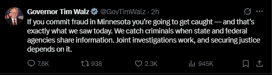 KirscheVerstahl's tweet photo. @GovTimWalz damn what a ratio https://t.co/0w3MJXUqRh