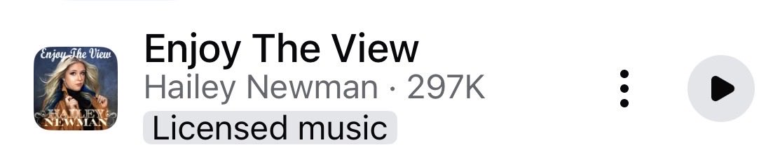 _Hailey_Newman's tweet photo. You guys are actually amazing!! 😭 We are so close to 500,000 reels made with "Enjoy The View" across Facebook, Instagram, and TikTok! 🤯 

I seriously love seeing all the videos you create with my songs. 

#EnjoyTheView #CountryMusic #IndependentArtist #SupportLocalMusic https://t.co/I1hoNgOCBR