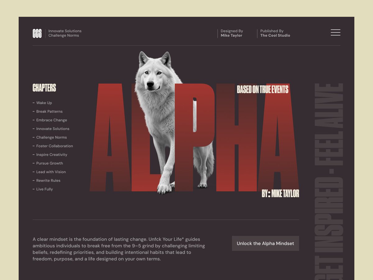 designwithmikey's tweet image. Most landing pages try to “sell”

This one tries to make you feel something first

Concept: Self-development book website

Typography × Story × Emotion
#webdesign #uidesign #uxdesign #creativedirection #typography #landingpage #designinspiration