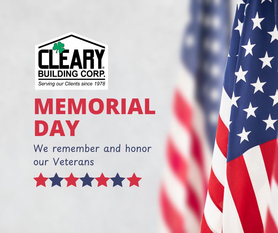 ClearyBuilding's tweet photo. This Memorial Day we remember and honor all who served and made the ultimate sacrifice for our country.

#clearybuilding https://t.co/7n9D7LkfnI