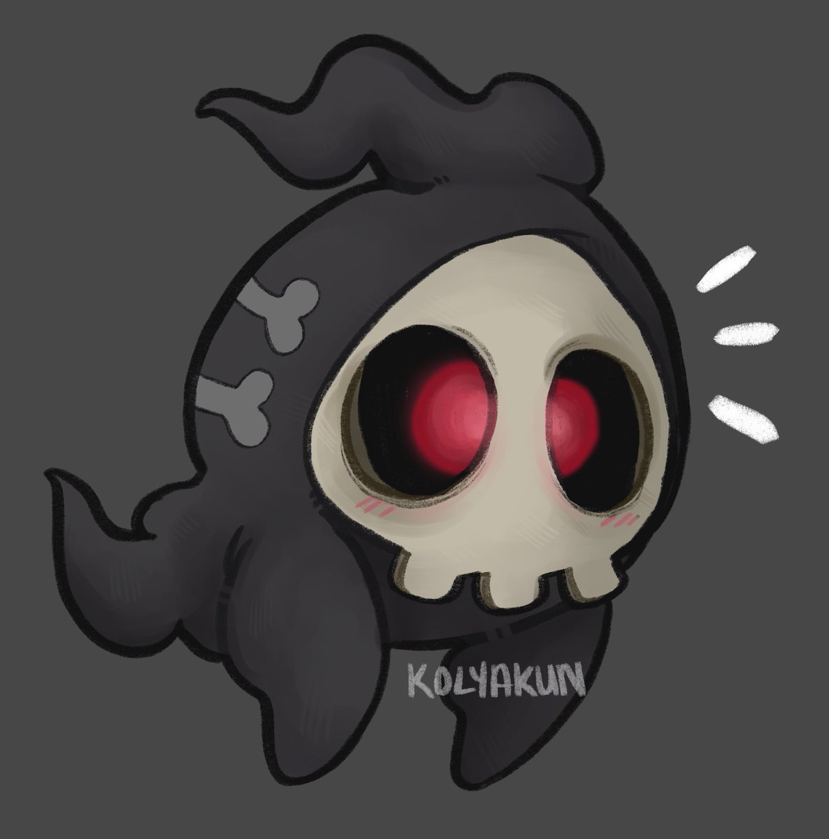 Kolyakun's tweet photo. Day 6 of daily Pokemon!! 
Duskull 💜💜
#pokemon #duskull https://t.co/qbSC0yv6ro