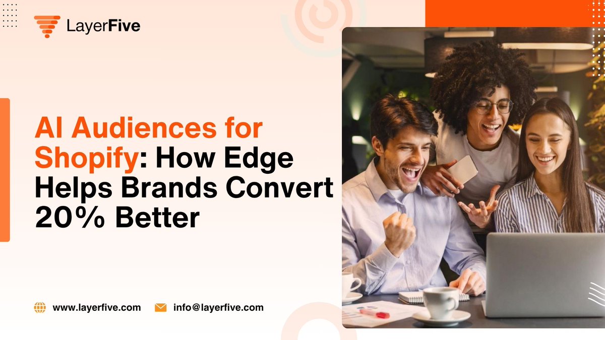 AI Audiences for Shopify: How Edge Helps Brands Convert 20% Better

Book a 30-min walkthrough: cal.com/layerfive/sync…

#AIMarketing #ShopifyBrands #MarketingAnalytics #EcommerceMarketing #FirstPartyData #PerformanceMarketing

layerfive.com/blog/ai-audien…