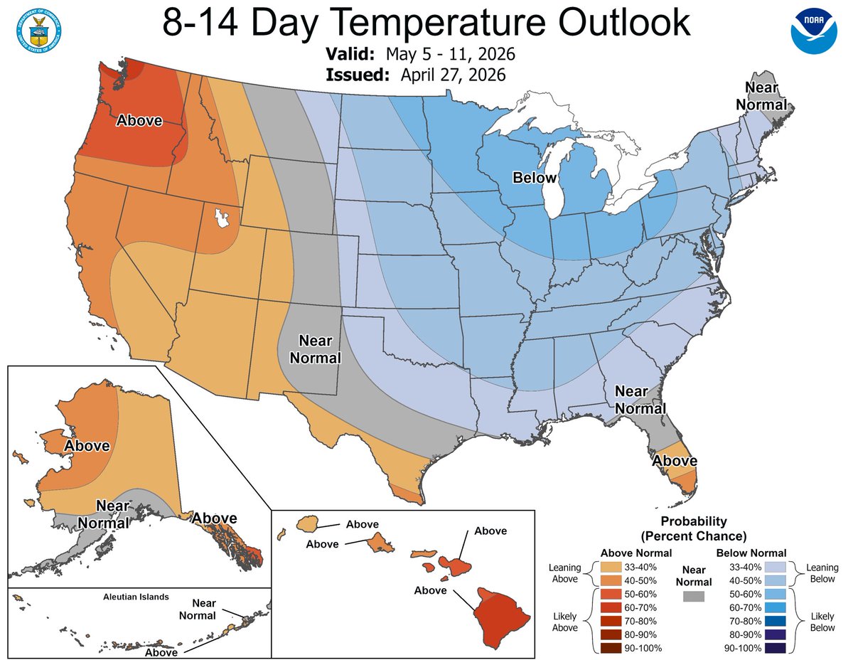 Even tho it’s been a warm/stormy month, it’s still way too early to plant! Several nights of frost are expected later this week, &amp; colder than normal temps are favored for the first half of May. 

If you’re new to the state, planting rule of thumb is Mother’s Day at the earliest.