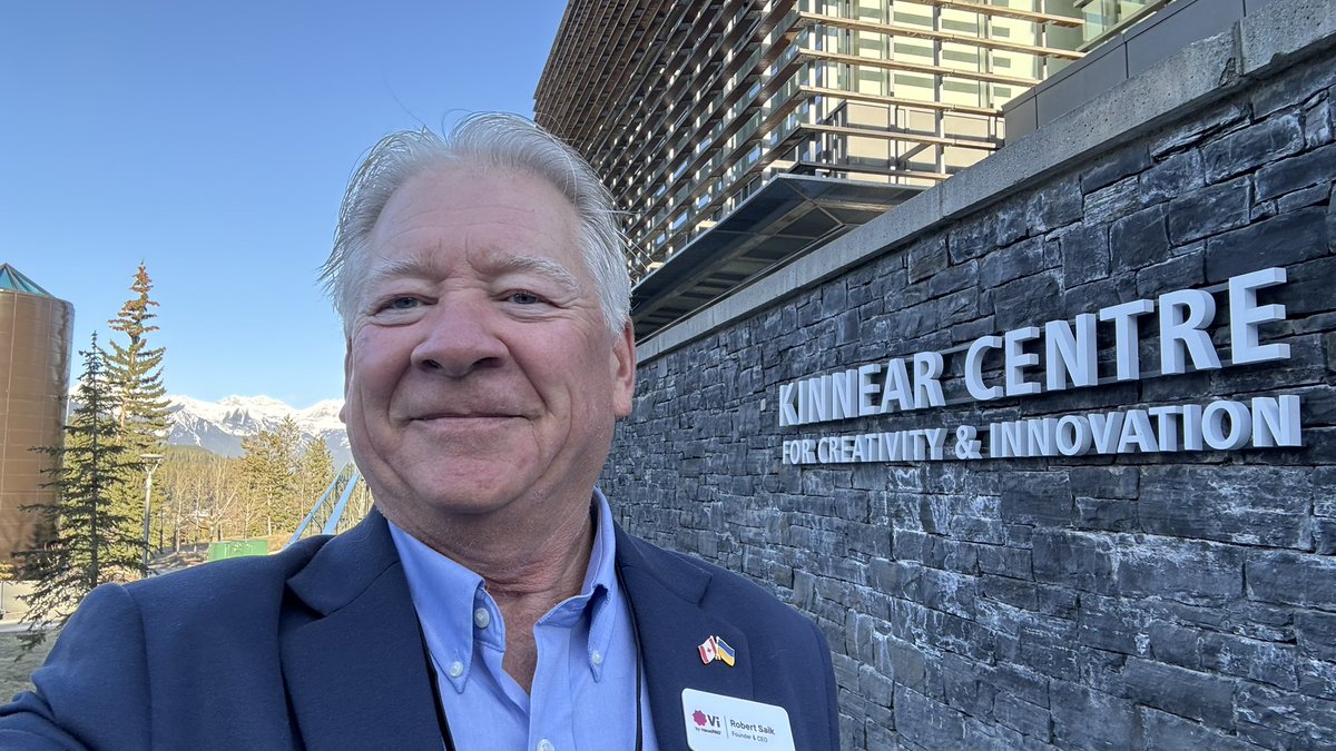 RSaik's tweet photo. Never know where life leads. Attending the Canadian Technical Security Conference at the Banff Center where I’ll be delivering the Wednesday keynote explaining how we’re leverage AI with Vi by visorPRO® in heavy equipment dealerships in agriculture, construction, municipal, etc sectors.