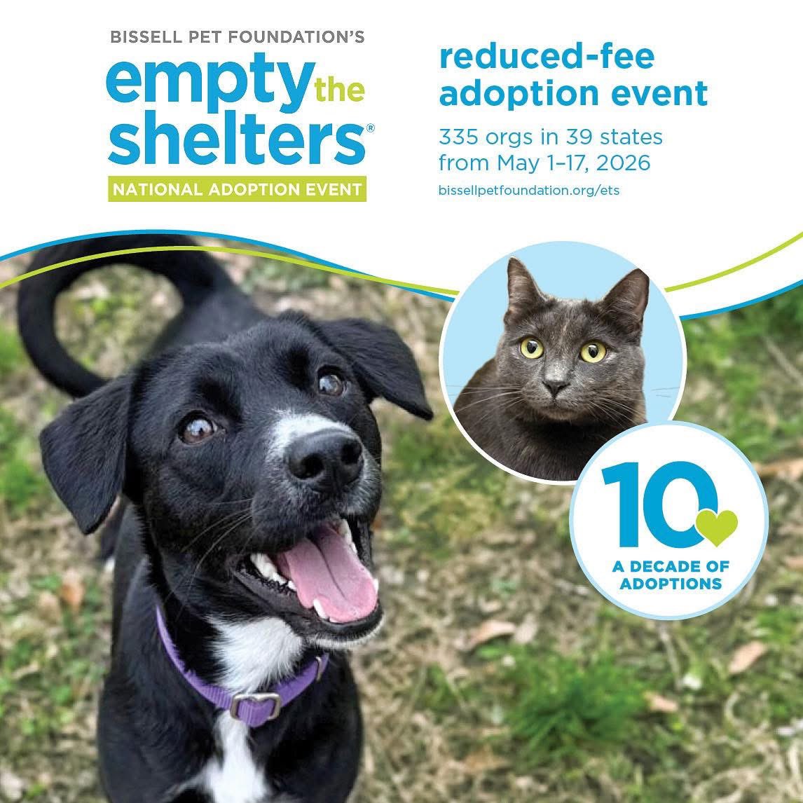 PawsnTails4TX's tweet image. ⭐️🎊⭐️ EMPTY THE SHELTER 🎈ADOPTION EVENT⭐️🎊⭐️

WHEN👉🏻 May 1, 2026 - May 17, 2026

WHERE 👉🏻 Harris County Pets
612 Canino
Houston #Tx 

💥Includes spay/ neuter, vaccinations &amp;amp; microchip 

Sponsored by @BISSELLPets 
#AdoptDontShop 

Also in 38 other states