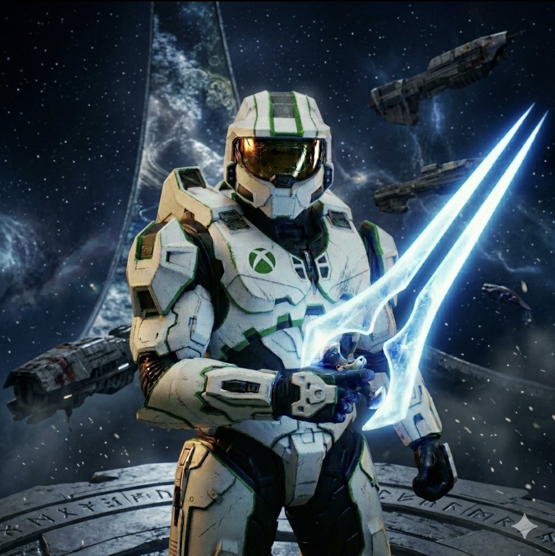 AullorNothing's tweet image. Mater Chief in a new suit. #Xbox #Halo #MasterChief