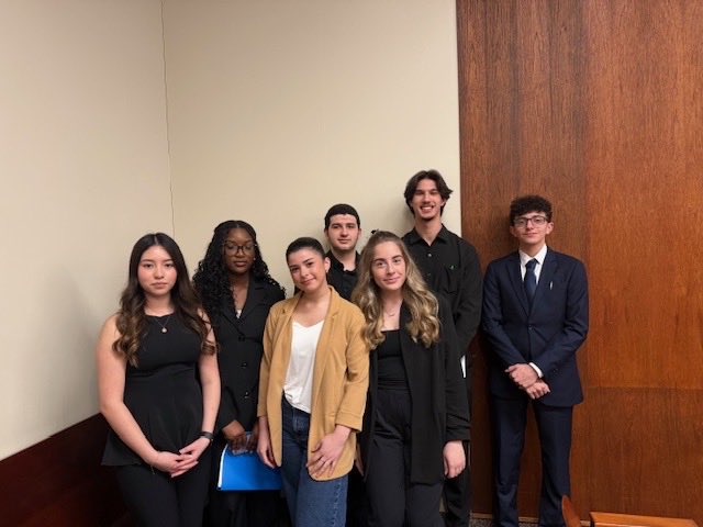 CardinalCarter's tweet photo. Last week members of the Cardinal Carter Mock Trial team represented the school with professionalism and skill at the OJEN Mock Trial competition held at the Ontario Court of Justice in Windsor. 
They showcased knowledge of the law, persuasive arguments and quick decision making https://t.co/OKDRMNwA1O