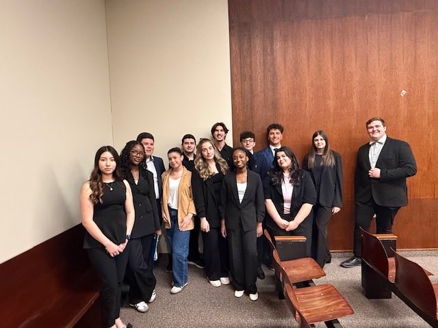 CardinalCarter's tweet photo. Last week members of the Cardinal Carter Mock Trial team represented the school with professionalism and skill at the OJEN Mock Trial competition held at the Ontario Court of Justice in Windsor. 
They showcased knowledge of the law, persuasive arguments and quick decision making https://t.co/OKDRMNwA1O