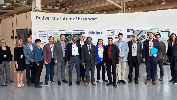 iumedimaging's tweet photo. Thank you, @GEHealthCare representatives in Waukesha, Wisconsin, who provided wonderful hospitality to our IU MIRI leadership over a two-day visit that included a discussion of shared vision and an informative tour of your expansive manufacturing facility. https://t.co/THFHHtoigf