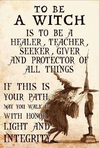 inamorata_xx's tweet image. To be a witch is to be a healer, teacher, seeker, giver and protector of all things. 
If this is your path, may you walk it with honor, light and integrity.  #WitchyWednesday