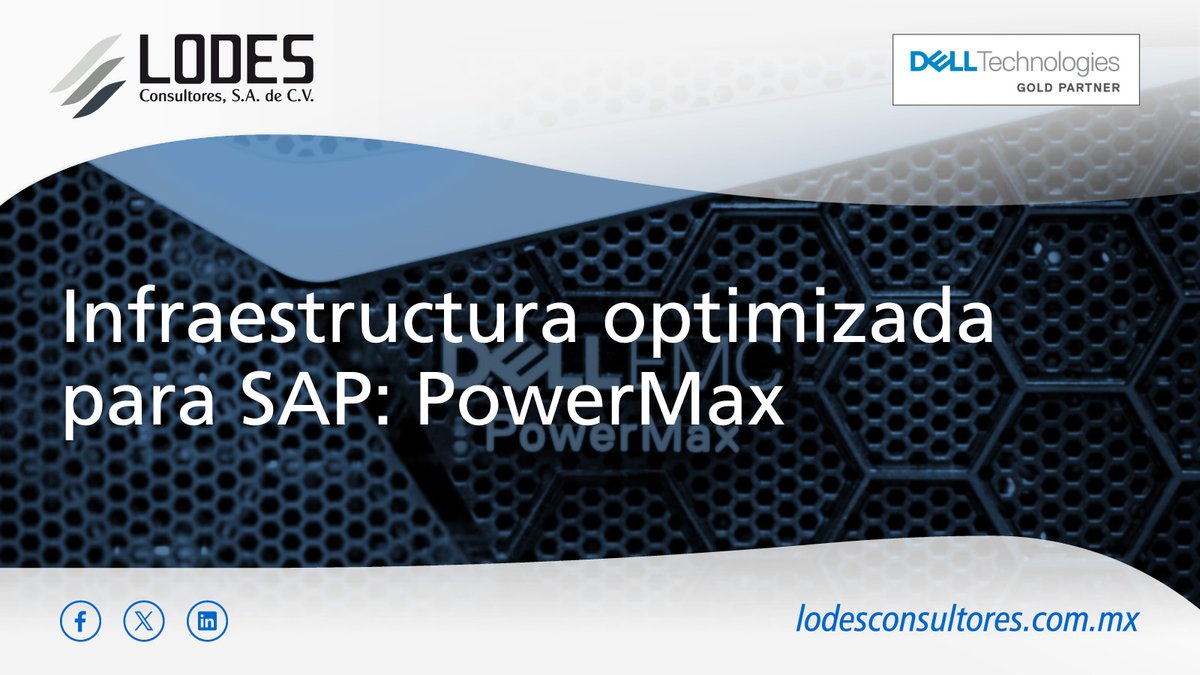 lodescommx's tweet image. Descubra cómo PowerMax proporciona la potencia y la escalabilidad para consolidar, automatizar y ejecutar las operaciones inteligentes de las implementaciones de SAP. #Dell #SAP #LODESConsultores lodesconsultores.com.mx