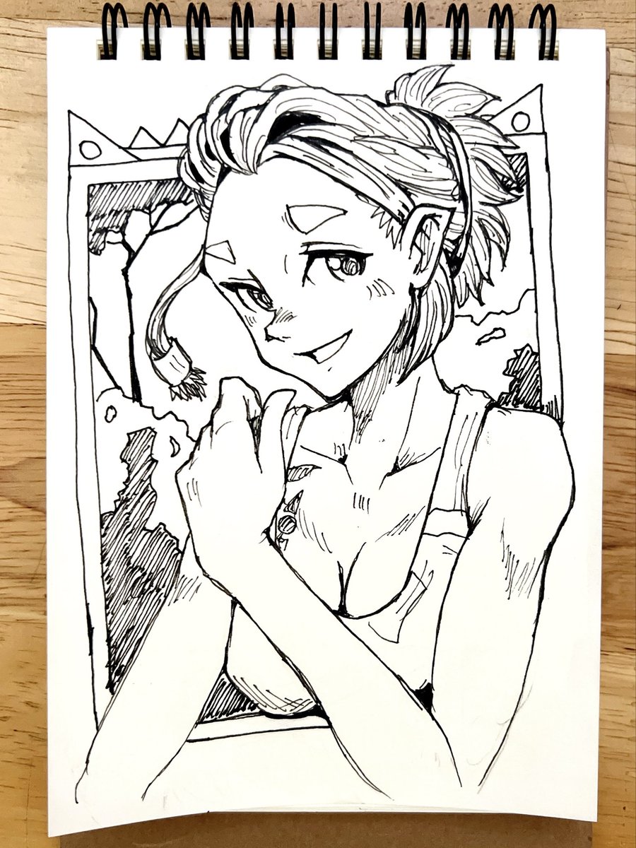 hir_oh1202's tweet image. 570日目
やはりペンは細めの方がええ気がするわね

Day 570
It feels like the tiny pen is better than the thick one. 

#illustration 
#ink