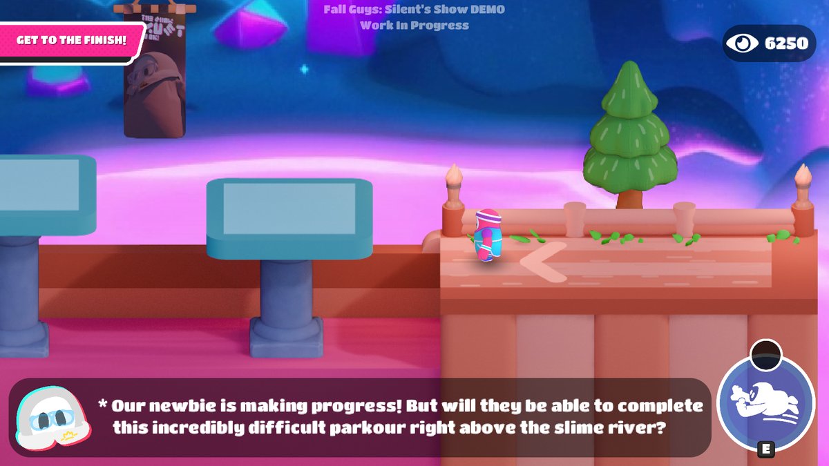 FGSS_Official's tweet image. Fall Guys: Silent's Show — a fan-made 2D Fall Guys platformer where you play as a contestant in a once popular TV obstacle challenge show run by the shady Host — Silent!

Sign the contract, entertain the audience, dig behind the scenes, and silence the discord 🎥
#FallGuys #FGSS