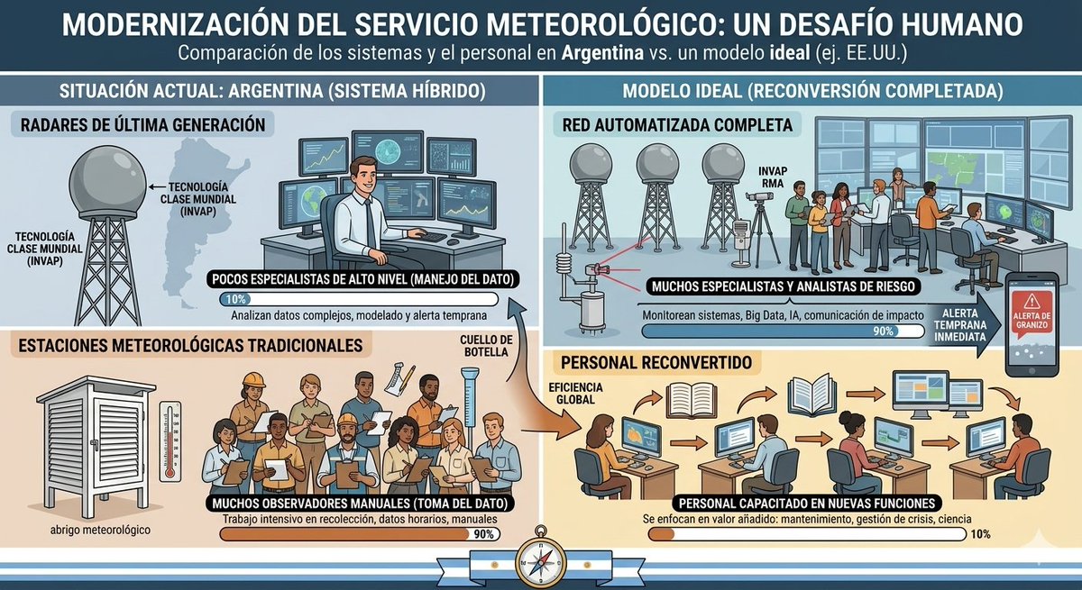racgris23's tweet photo. @clarincom Estados Unidos 165 radares y 4500 empleados dinámicos con estaciones automatizadas.

Argentina Tiene 1.000 empleados estaticos sentados en una oficina #mirando un #barómetro manual, en vez técnicos que recorran las rutas manteniendo la tecnología del invap 🤷🏾‍♂️ https://t.co/zUGeqVCsZ8