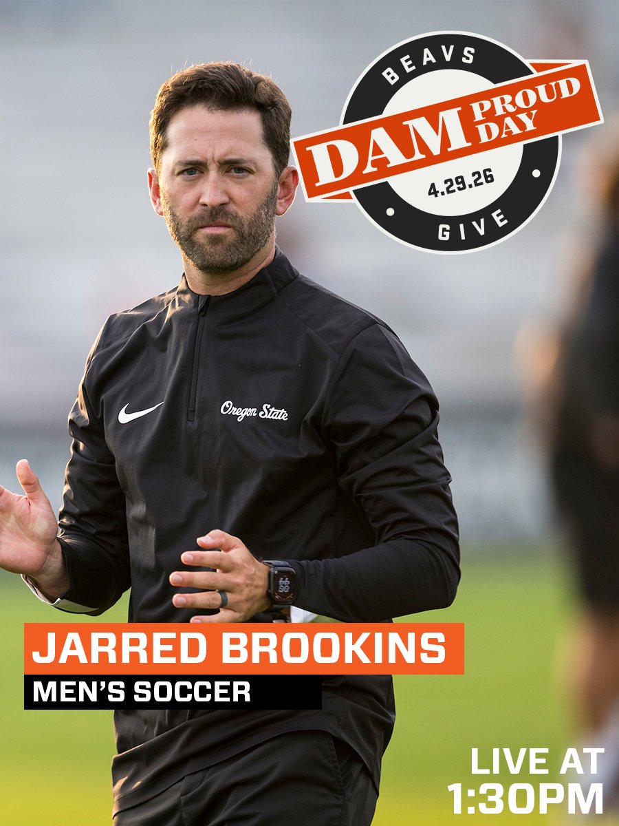 BeaverMSoccer's tweet photo. Coach Brookins will be on Dam Proud Day Live at 1:30!

Tune in: https://t.co/RXLvYC3rAP

#GoBeavs https://t.co/gWrZGkfnhb