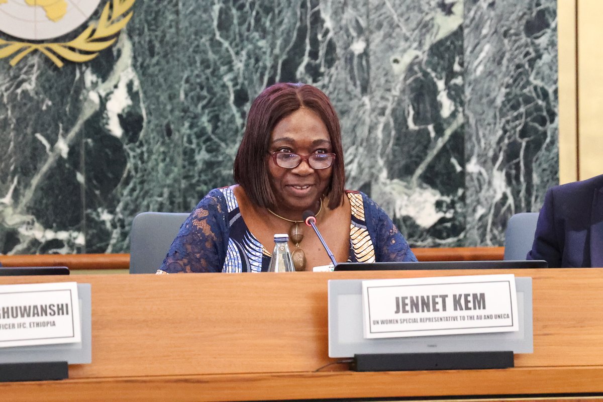 JennetKem's tweet image. Yesterday at the Private Sector Forum of #ARFSD12, I joined leaders from government, the UN, the private sector, and financial institutions to accelerate progress on the #SDGs in Africa. 
From dialogue to action!
#ForwardFaster #GenderEquality #Africa