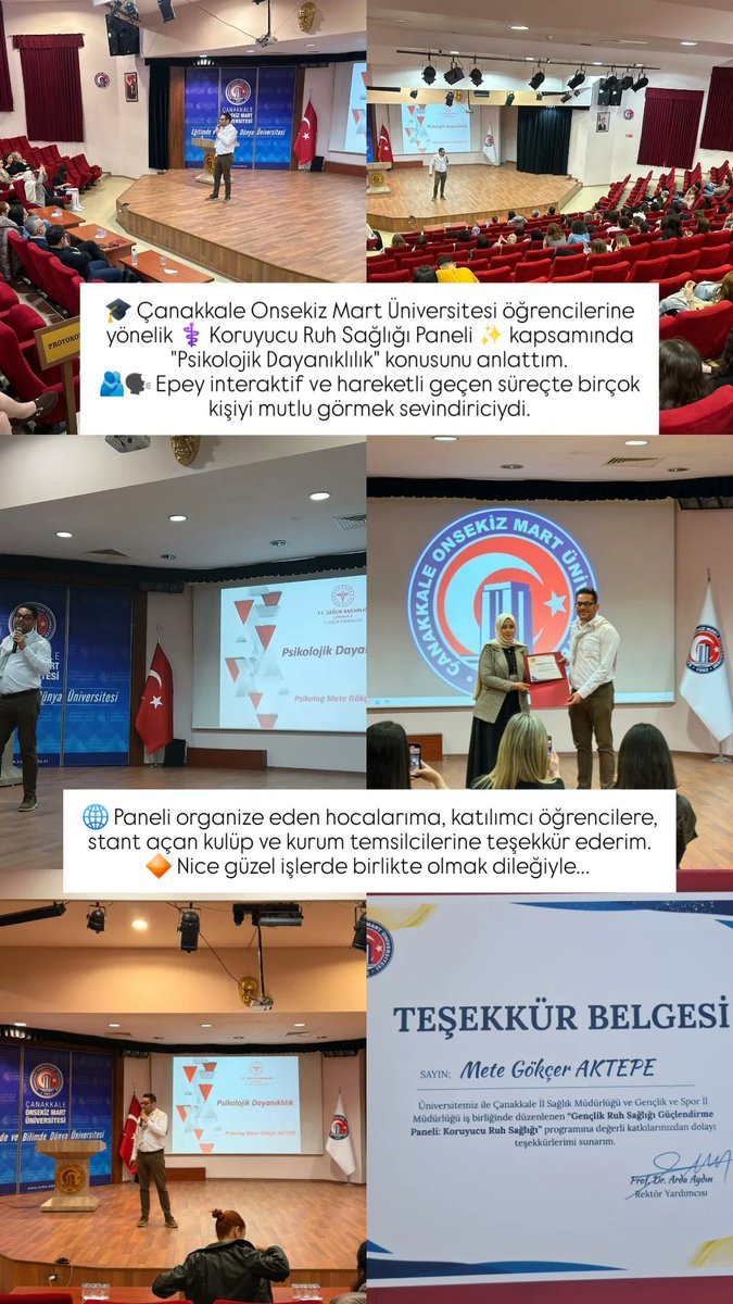 meteaktepe's tweet photo. Koruyucu Ruh Sağlığı Paneli 'nde Psikolojik Dayanıklılık anlattım. https://t.co/Tgi9rExsG0