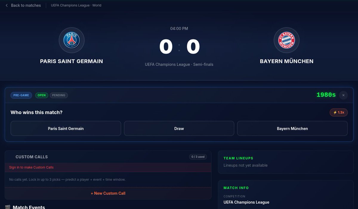 ImpossibleGD's tweet photo. Matchday: UCL &amp; Copa Libertadores today.

Make your calls and get CLOUT, no 💸 involved here

https://t.co/C74GPAm3oA

1⃣  Live game stats and predictions
2⃣ Custom calls
3⃣ Participate on each game, earn Clout and climb the leaderborad https://t.co/gFaQzKCqit