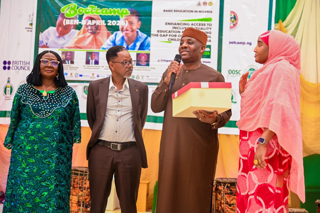 Suwaiba_Said's tweet photo. Honoured to participate in the Stakeholders Bootcamp on Basic Education in Jos alongside the Honourable Minister of Education, Dr. Maruf Tunji Alausa @DrTunjiAlausa, CON, Commissioners of Education and SUBEB Chairs from 36 States and FCT.
We are united under the theme “Enhancing Access to Inclusive Education and Bridging the Gap for Out-of-School Children in Nigeria” to tackle out-of-school children, weak learning outcomes, infrastructure gaps and teacher shortages with urgent innovative action.

Through the Renewed Hope Agenda of President Bola Ahmed Tinubu @officialABAT, we are strengthening curriculum delivery, teacher development, digital learning, open schooling and skills-based education via initiatives like LUMINA 2030, EduRevamp, Skill Up and Communities of Practice.

This bootcamp calls for stronger collaboration across government, development partners, civil society and the private sector to ensure no Nigerian child is left behind.